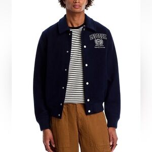 LES DEUX University Varsity Wool Bomber Jacket XL NWT